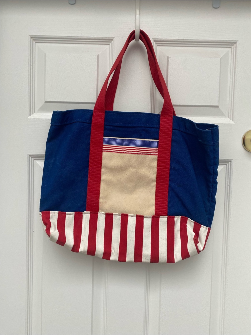 Red, White & Blue Vintage Canvas Cutters USA Tote Bag